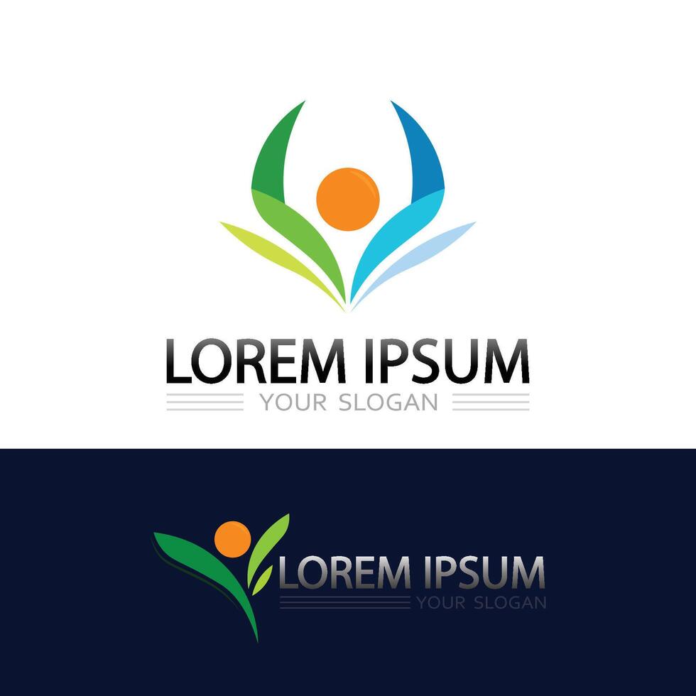 Modern human icon with strong symbol concept and minimalist line style vector