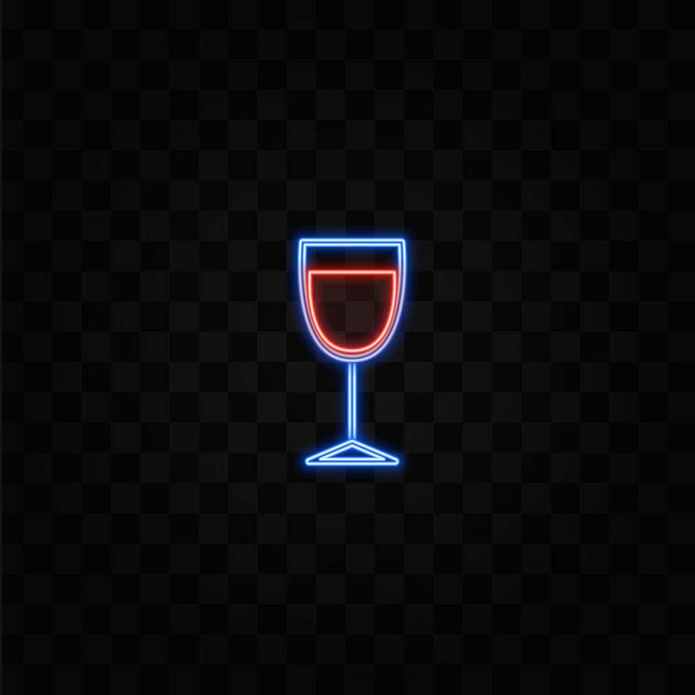 Neon glass graphic vector