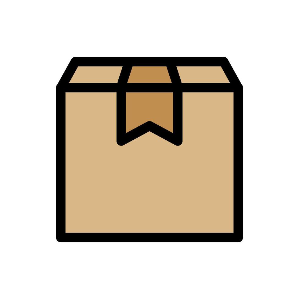 Package icon. Cardboard box shipping illustration vector