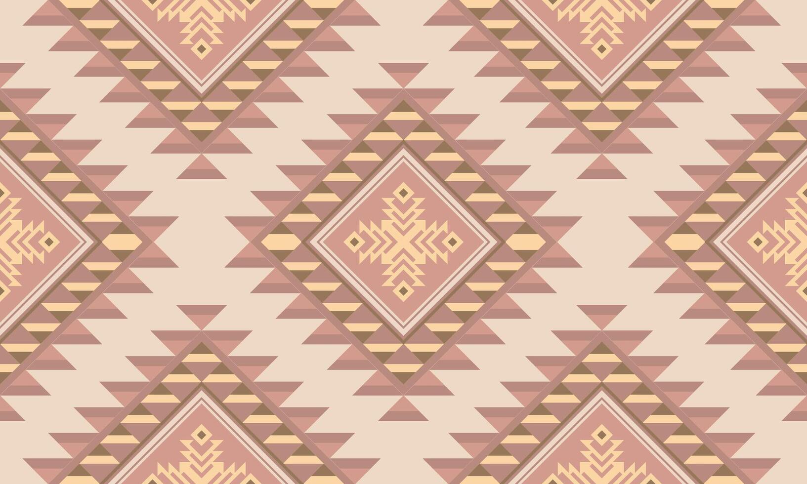 Diamond Geometric Seamless Pattern Earthy Pink Tones vector
