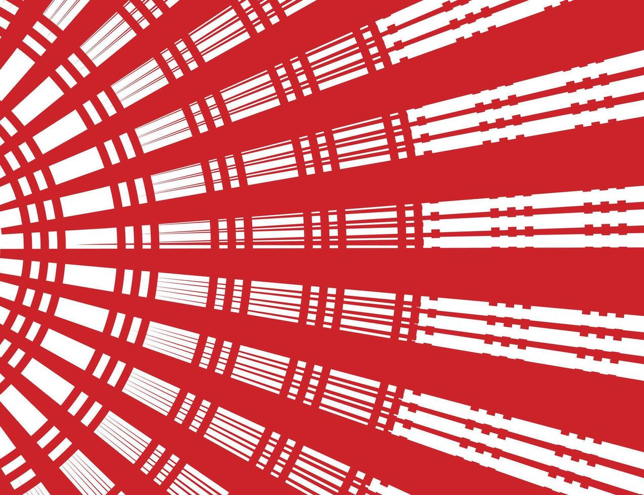 Abstract Red and White Lines, Red Rays Exploding vector