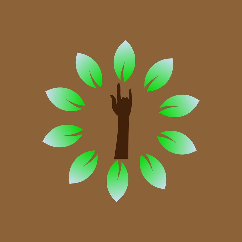 The Hand of Nature's Harmony vector