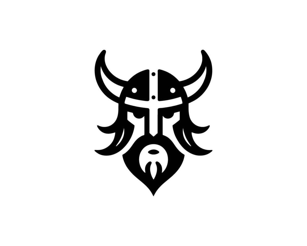 Bold Viking Warrior Emblem Design for Digital Assets vector
