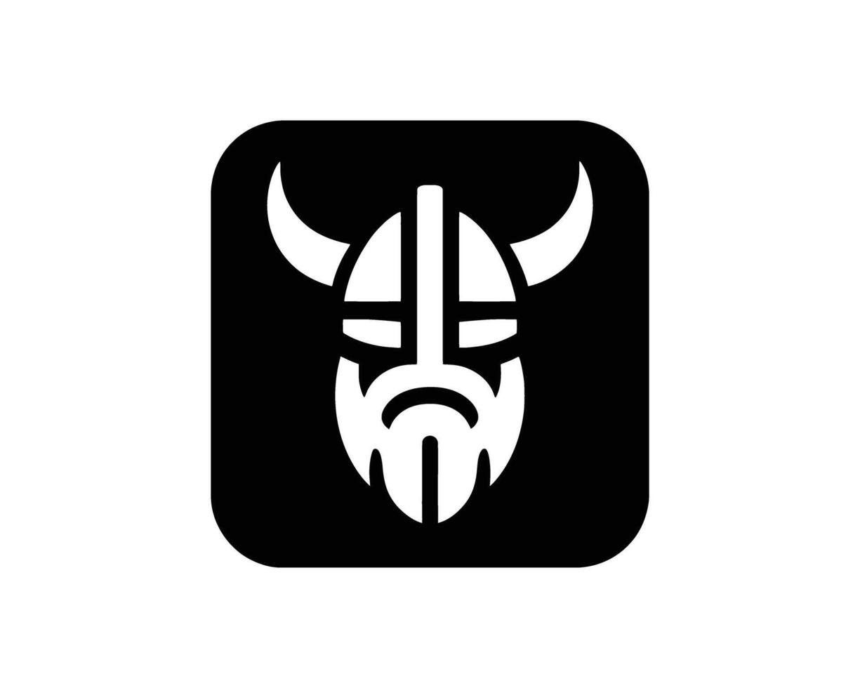 Viking Warrior Icon A Bold Symbol of Ancient vector