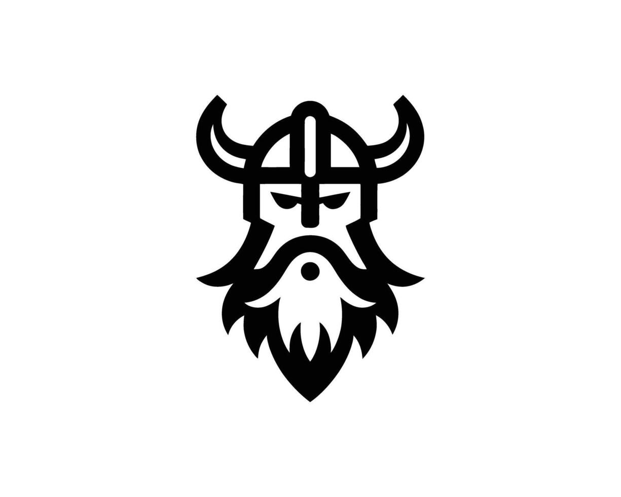 Bold Viking Warrior Graphic Design for Modern Logos vector