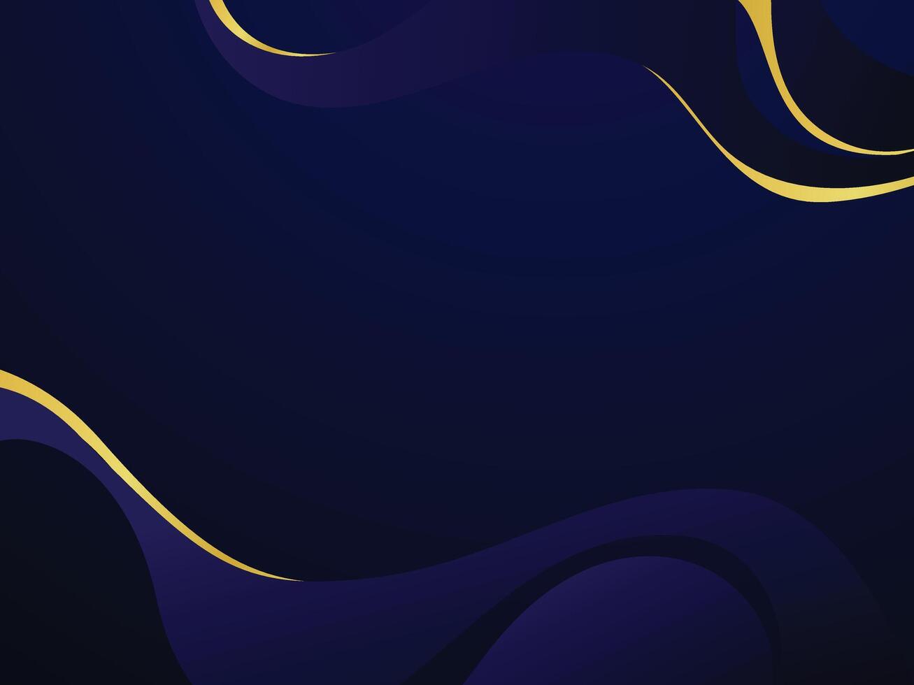 Luxury Blue and Gold Wave Background. modern trendy design in illustration Modern futuristic background vector