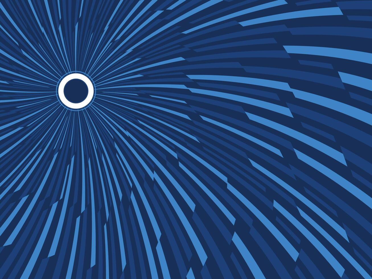 Vertical Abstract Background. Concentric circles and light beams Modern futuristic background design vector