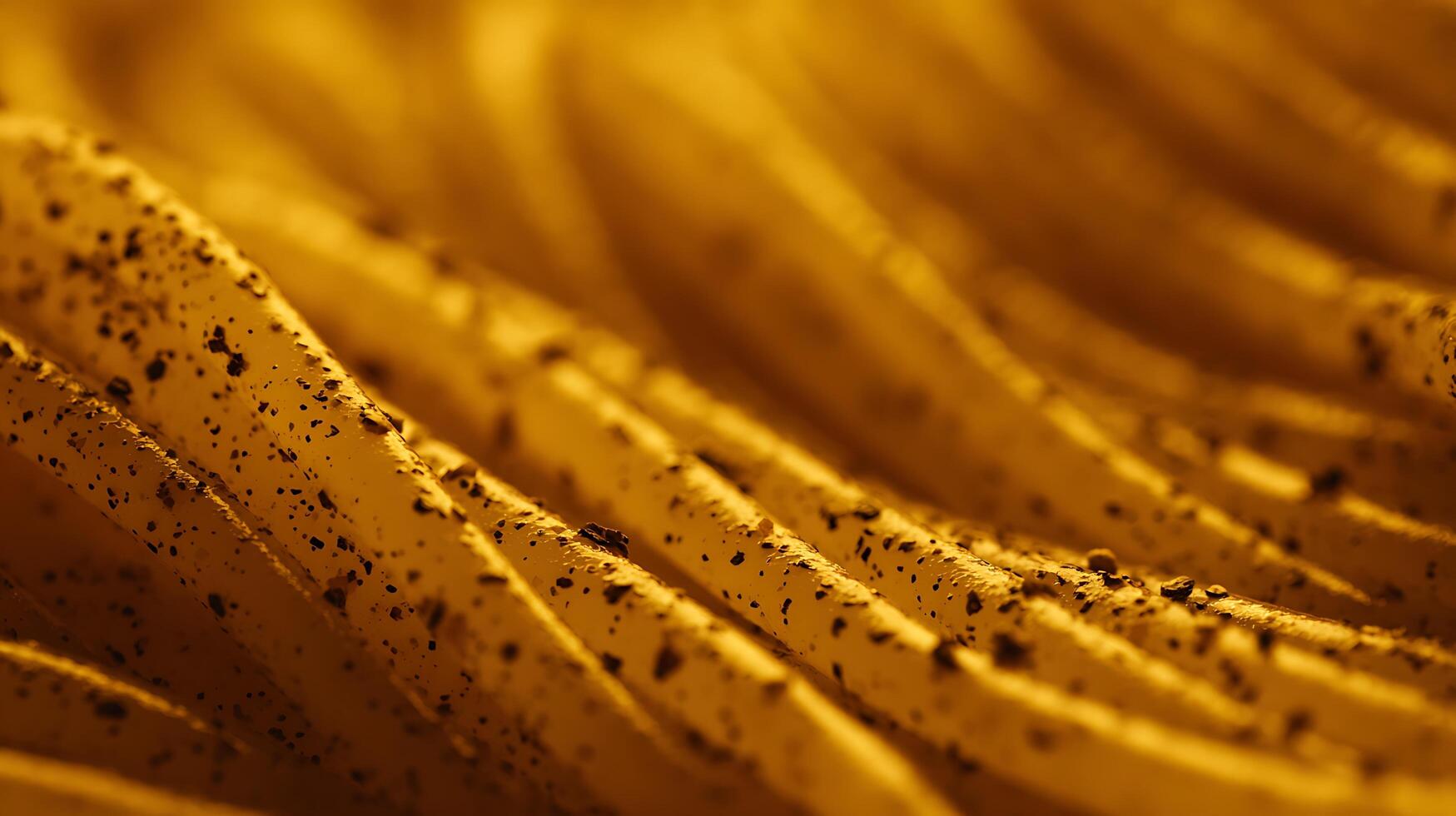 Golden Waves with Speckled Texture Reflecting Warm Light. photo