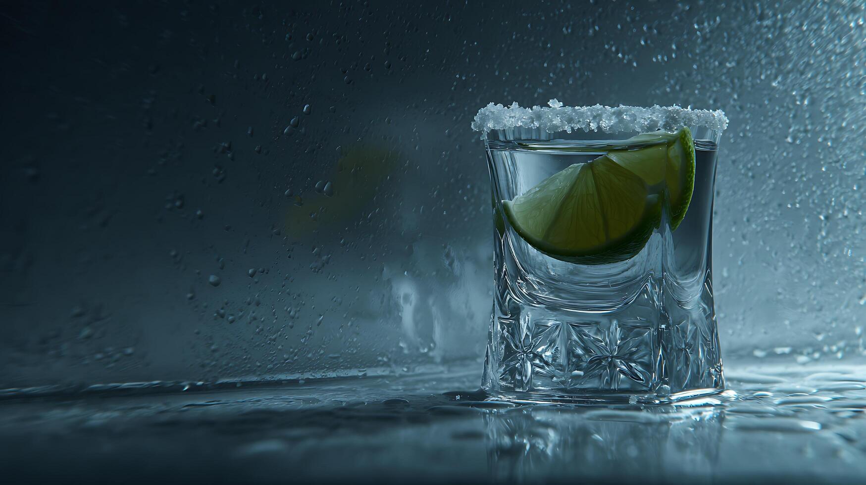 Refreshing Shot with Lime and Salt, Perfect for Your Next Celebration. photo