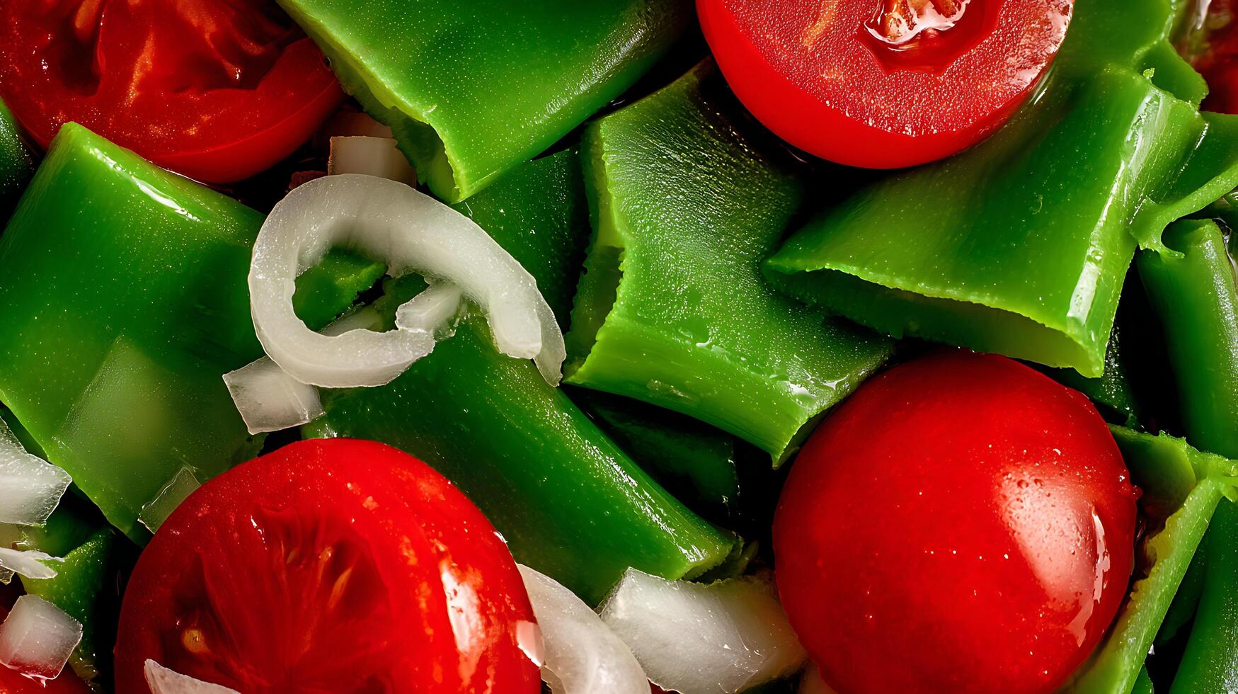 Fresh Sliced Vegetables A Colorful Mix Ready for Cooking. photo