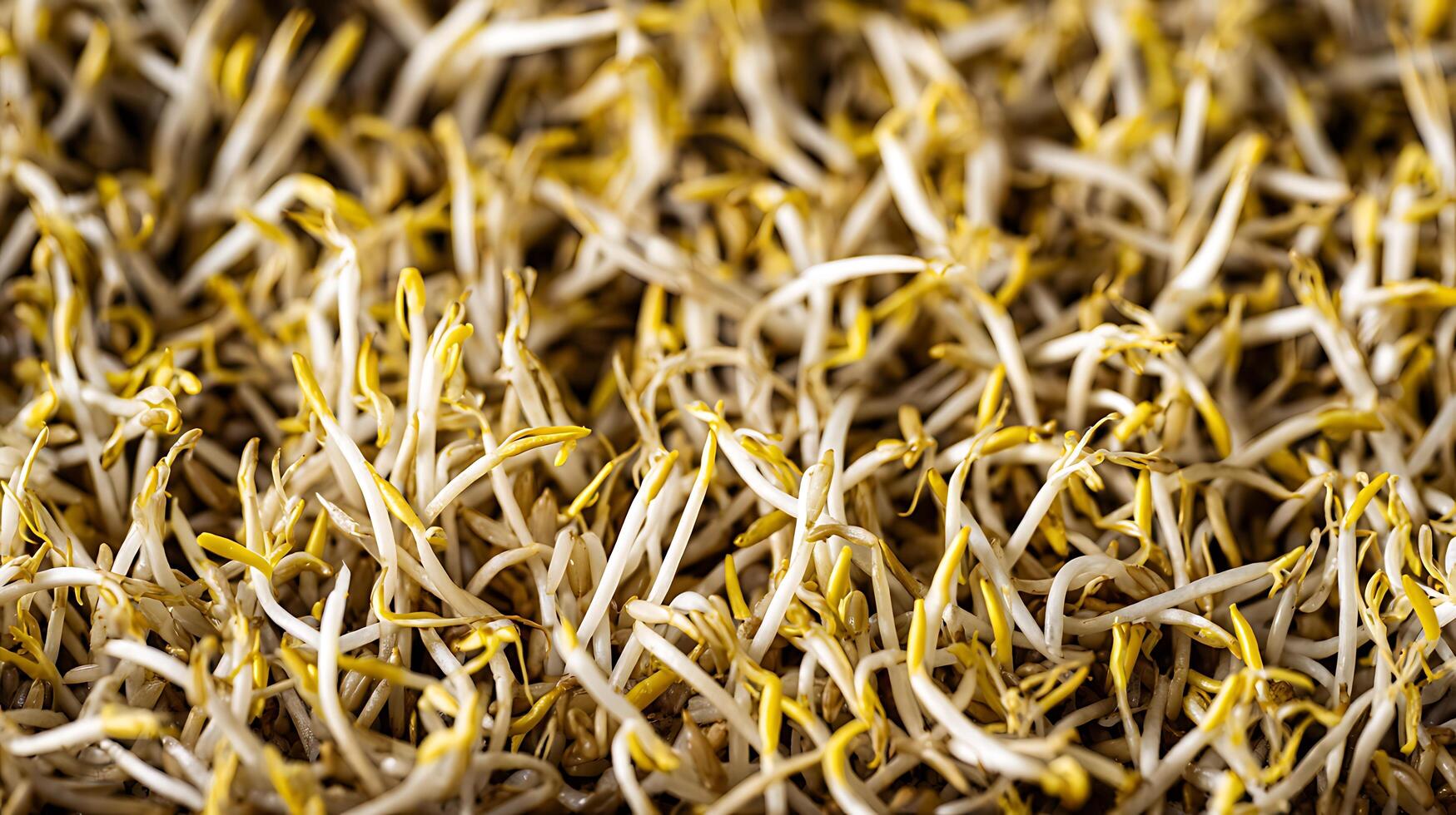Fresh Sprout Close Up Macro Food Background for Healthy Eating photo