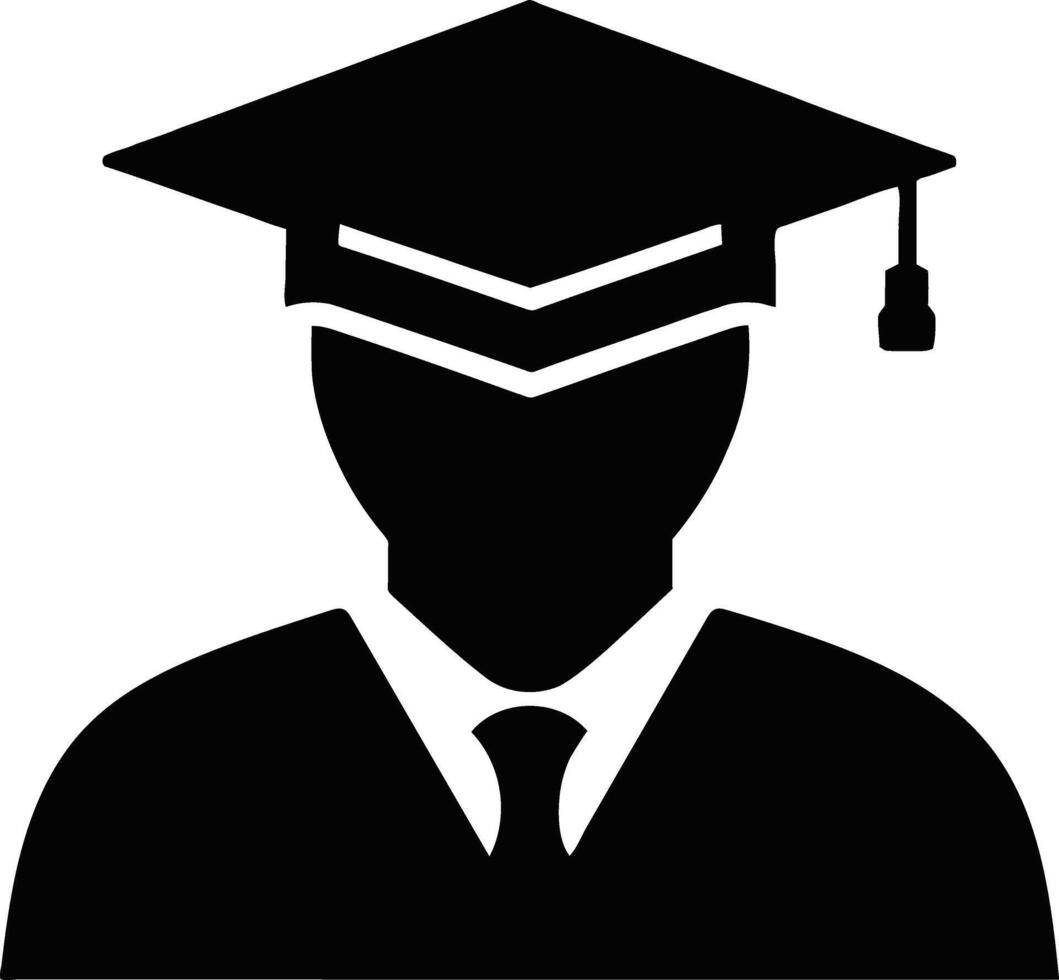 silhouette education icon design a white background vector