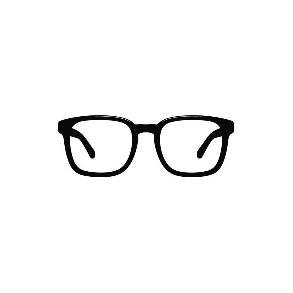 Classic black frame glasses perfect for any occasion essential eye wear accessory with clear lenses vector
