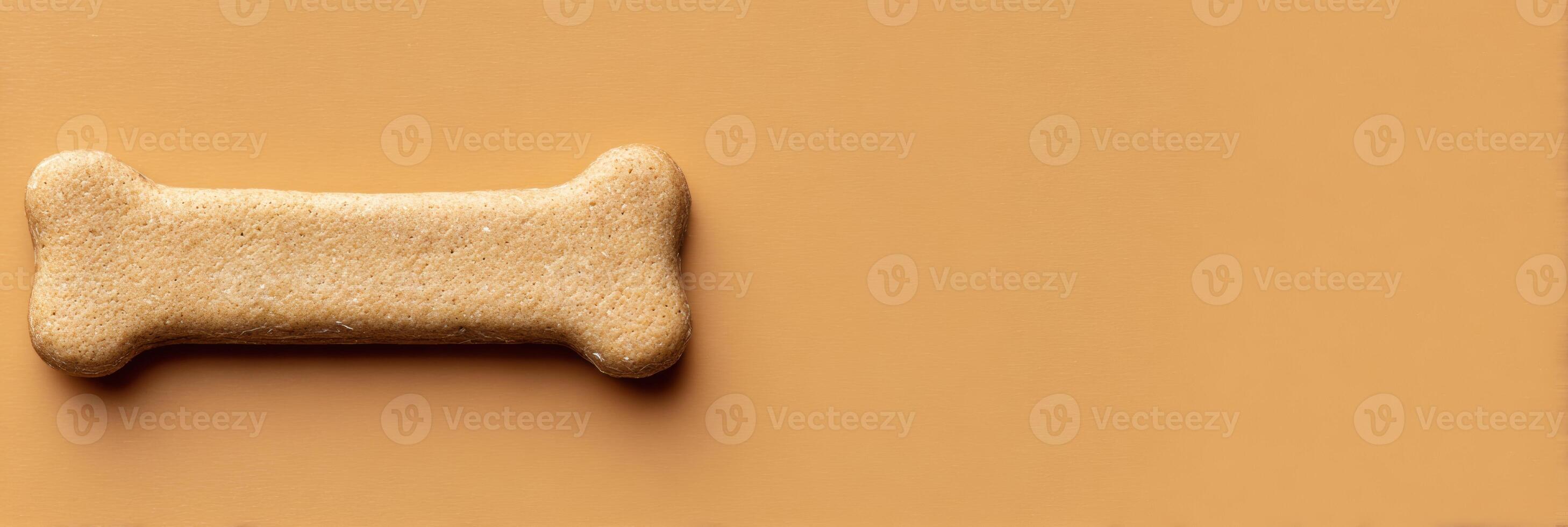Centered Pet Treat on Minimalist Background, Perfect for Advertising or Social Media Posts About Dog Snacks, Healthy Treats, or Pet Care photo