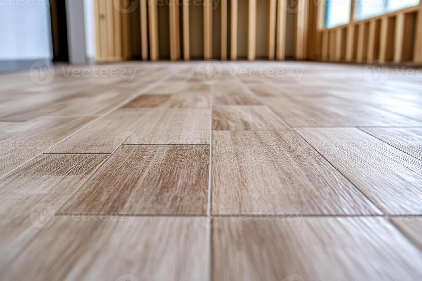 A close up of a wood floor with a wooden floor photo