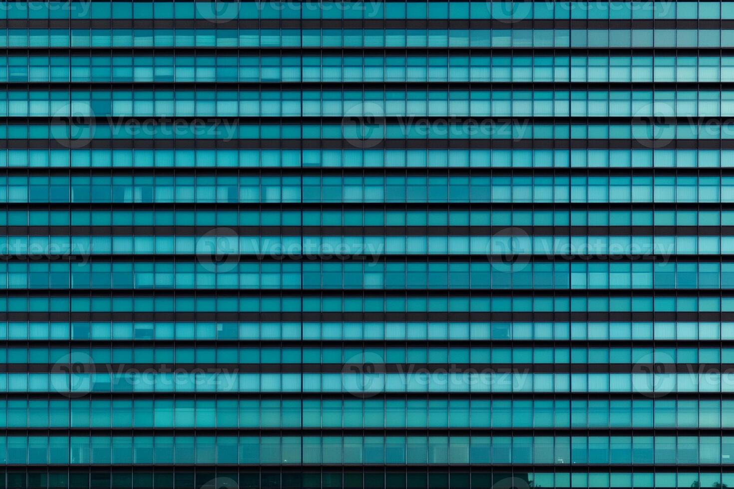 A blue building with many windows photo