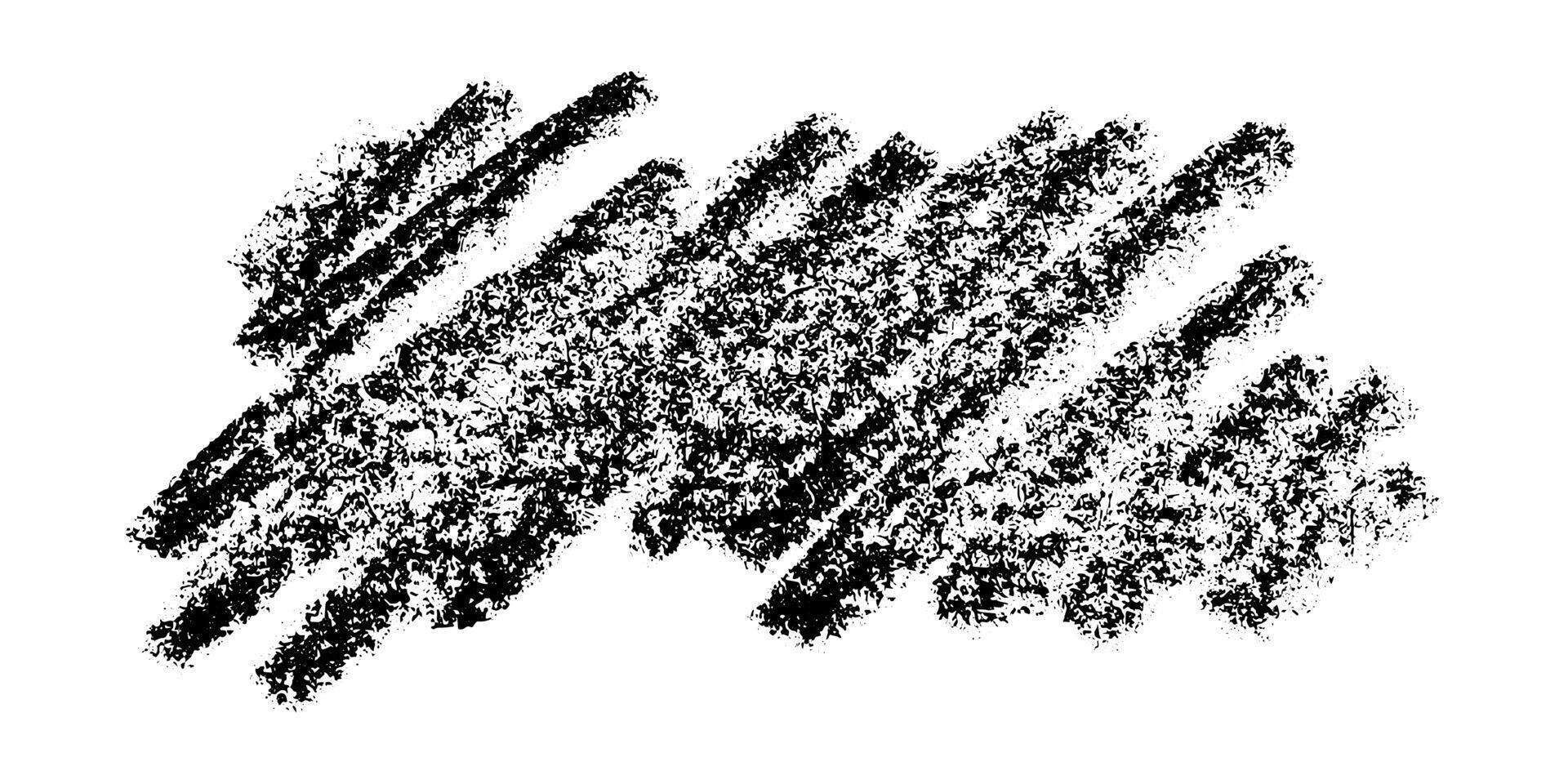 Pencil Black Brush paint stroke texture swatch Hand painted background Ink scribble dab clipart Paint smudge for tags and stamps design vector