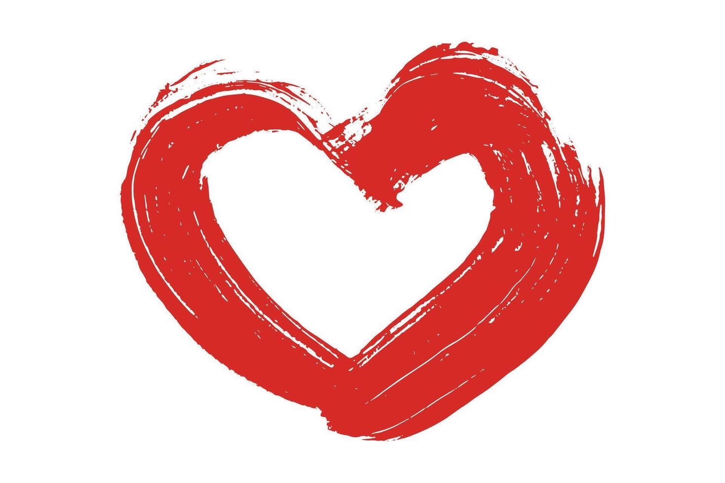 Simple hand drawn heart drawing illustration Scribble heart doodle Love clipart fifty-three vector