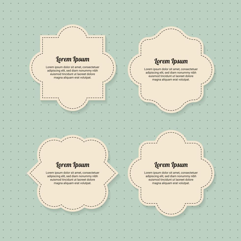 Vintage label frames. old frame shapes, decorative label and retro shape. vector