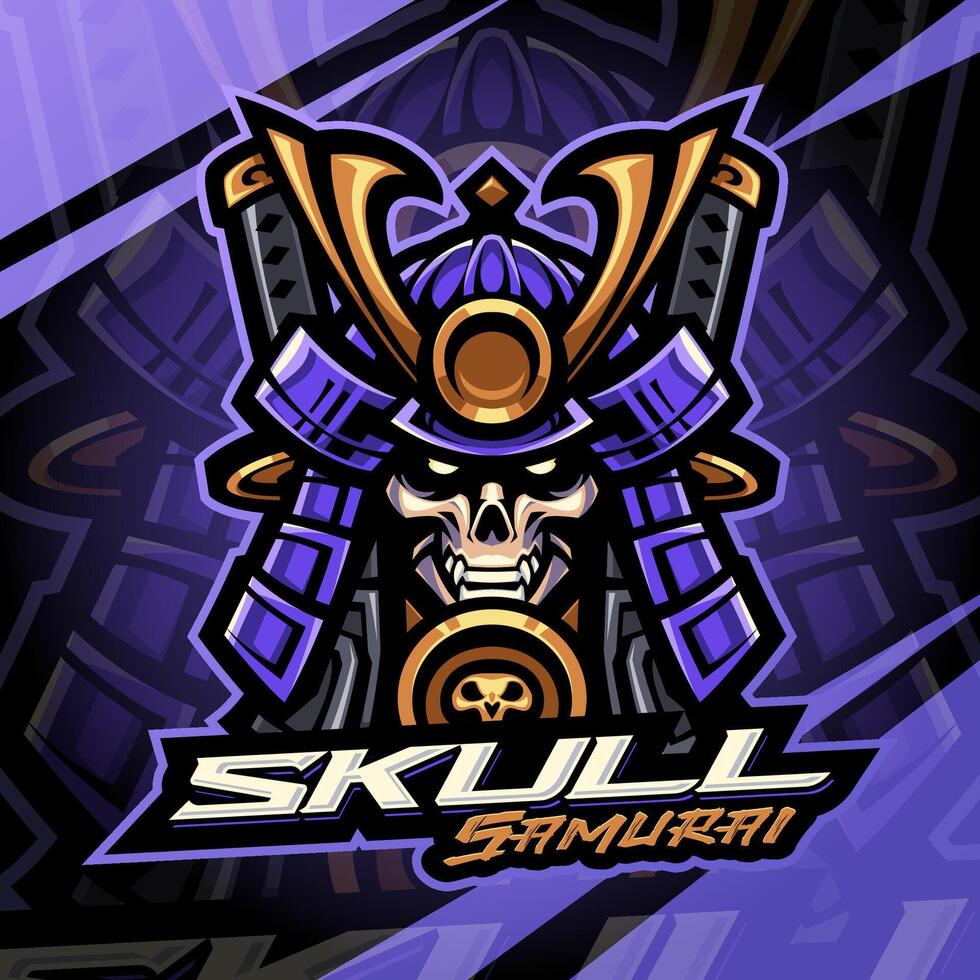 Skull Samurai graphic design illustration vector