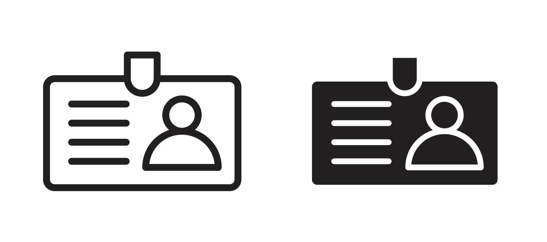 Security badge icon in black modern and lines and solid vector