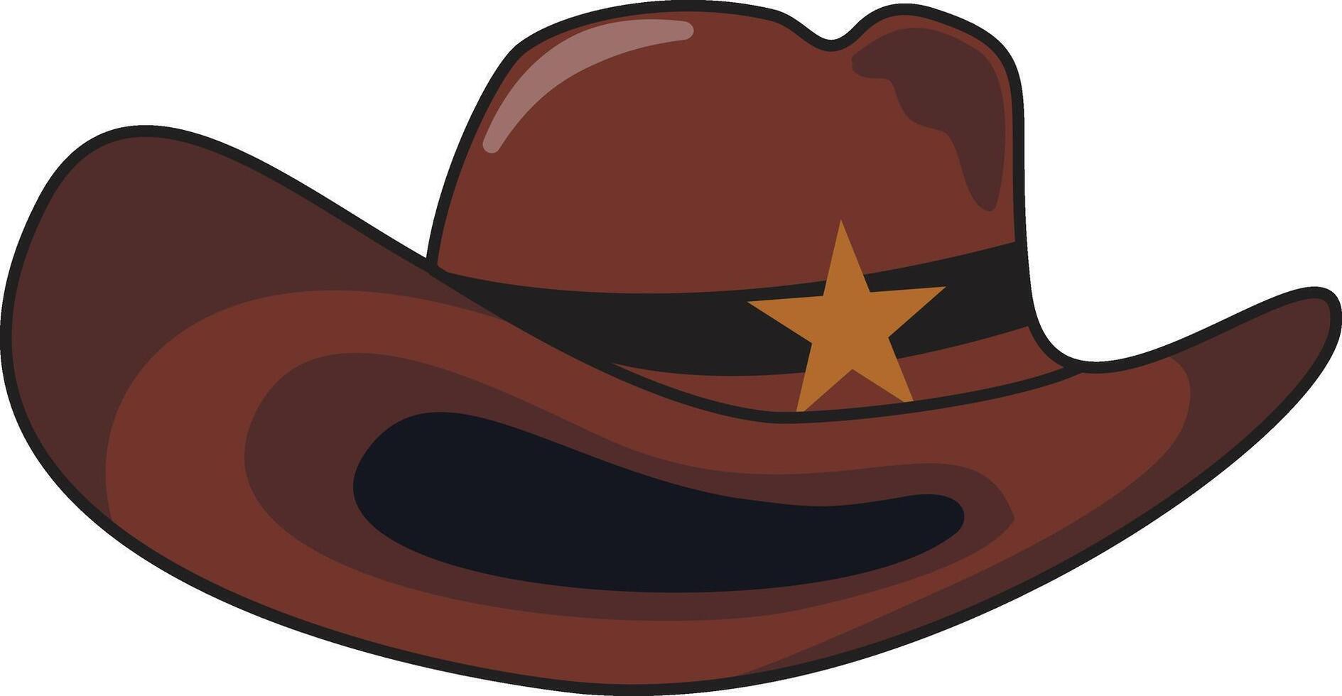 Illustration of a Cowboy Hat. Design Element vector
