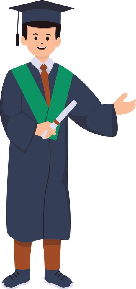 Illustration of Student Graduation. vector