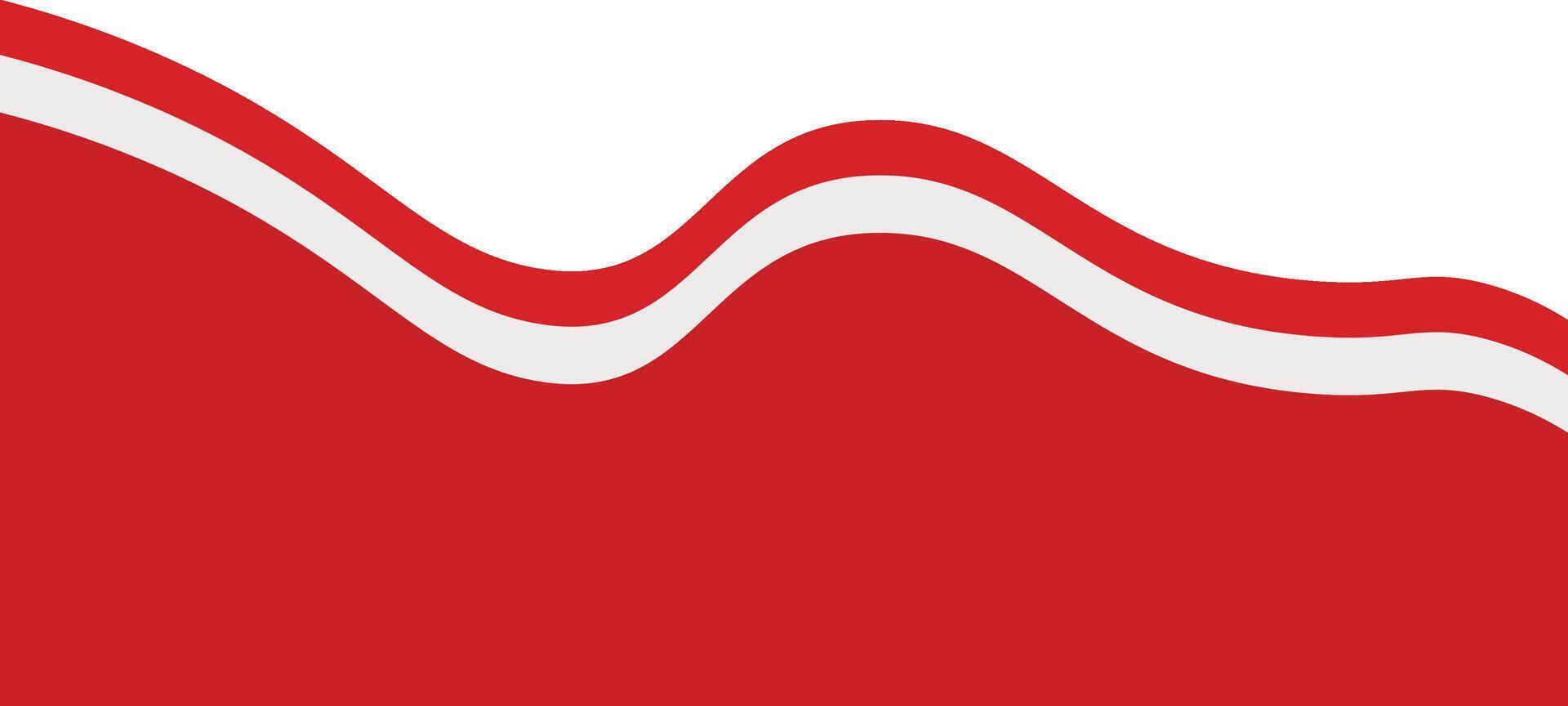 Indonesia Flag Ribbon Border Isolated on White Background. vector