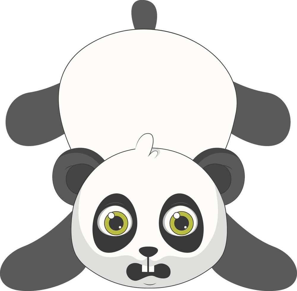 Illustration of a Cute Baby Panda vector