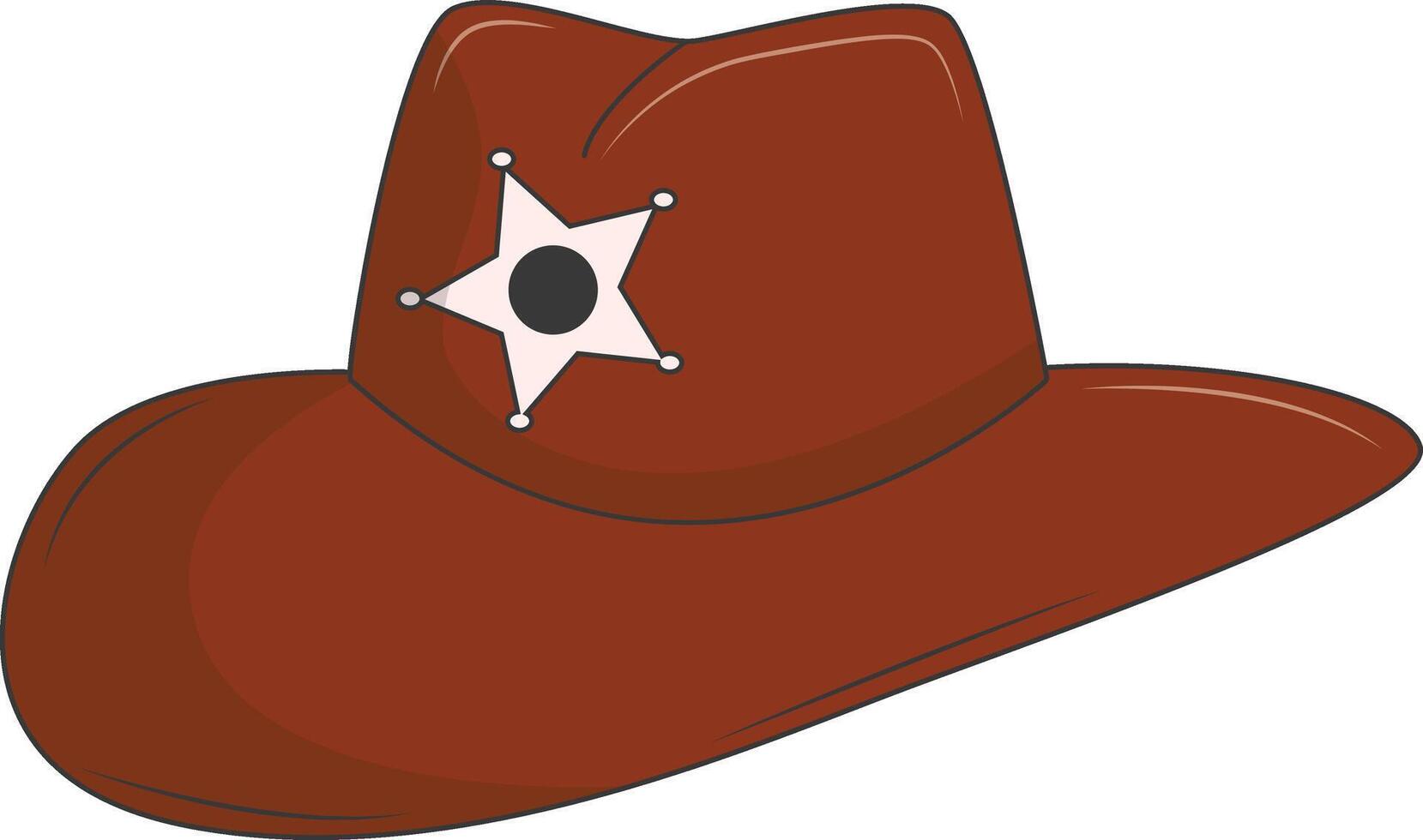 Classic Cowboy Hat Illustration. vector