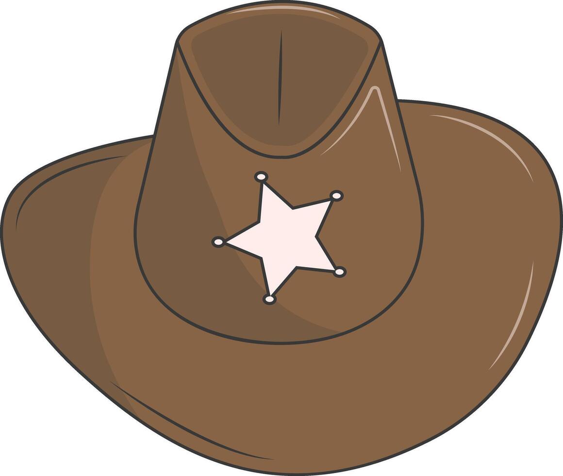 Classic Cowboy Hat. vector