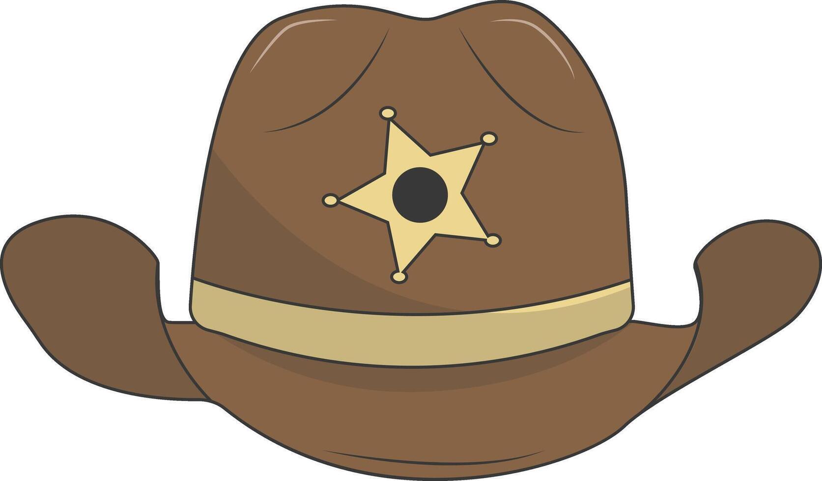 Classic Cowboy Hat. Cartoon Illustration vector