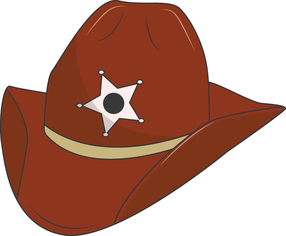 Classic Cowboy Hat. Design Element. vector
