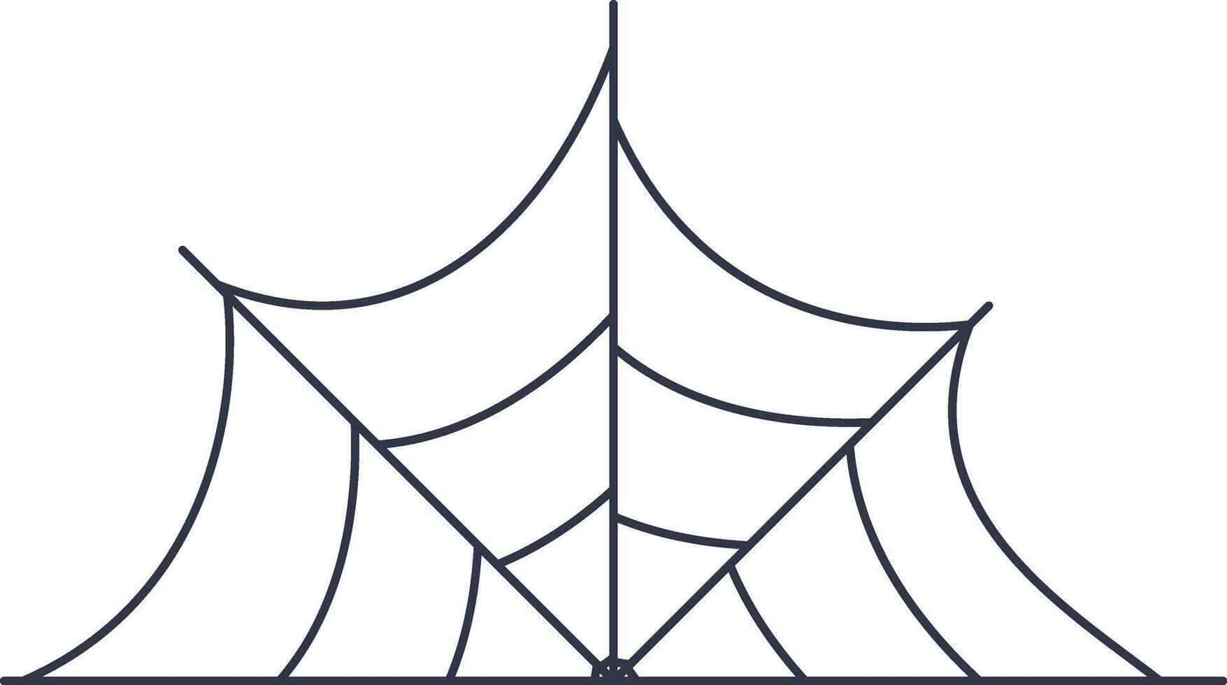 Illustration of Black Spider Web Decoration. Halloween Cobweb Decoration. Illustration of Black Spider Web Decoration vector