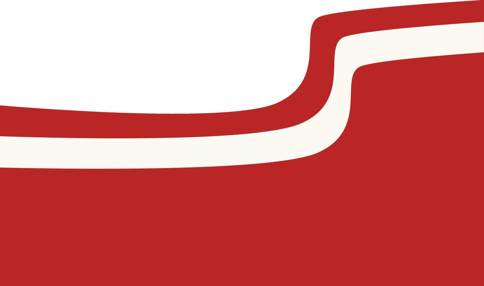 Indonesian Flag Ribbon Illustration in Flat Design. vector