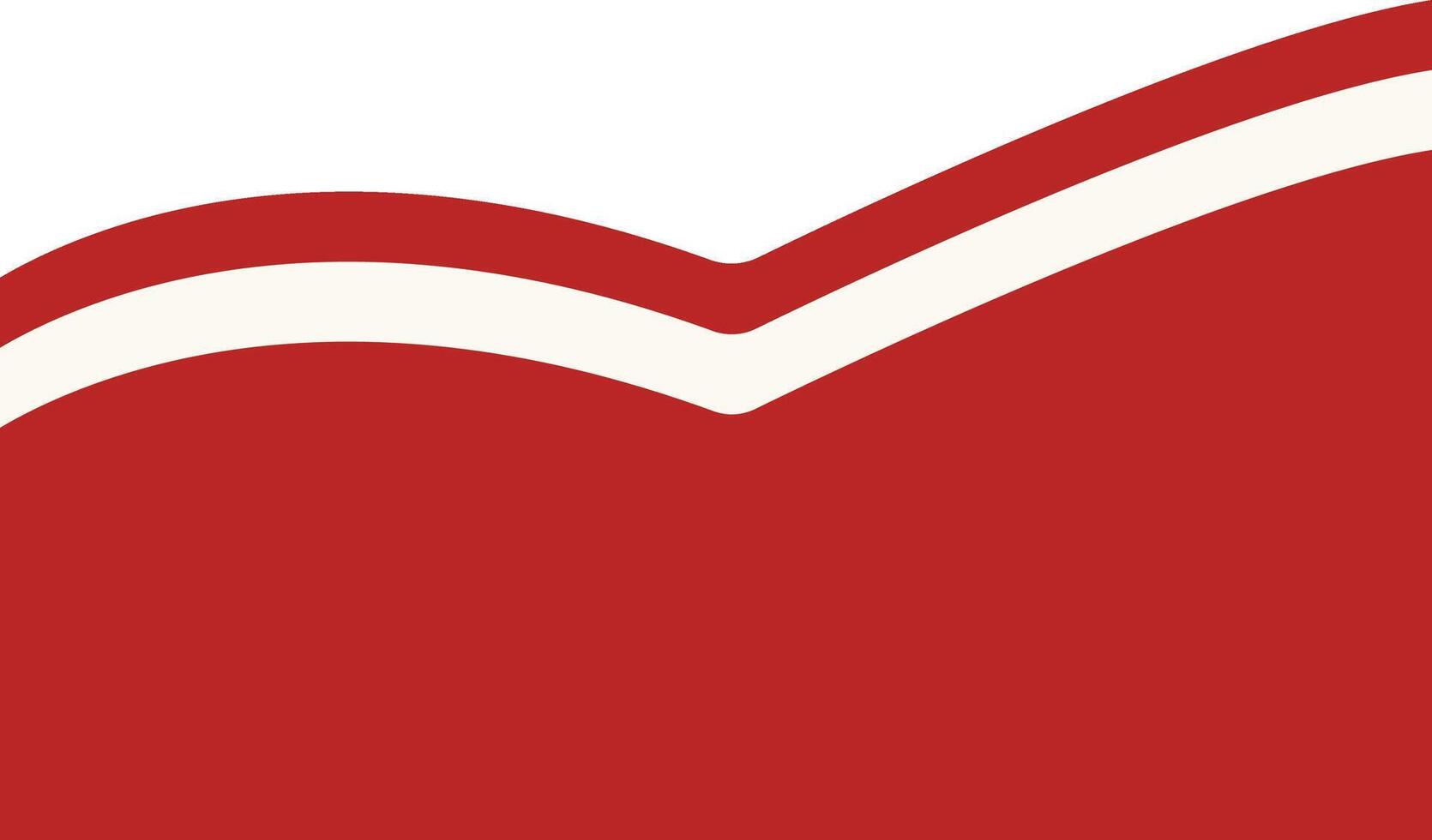 Indonesian Flag Ribbon Illustration in Abstract Design. vector