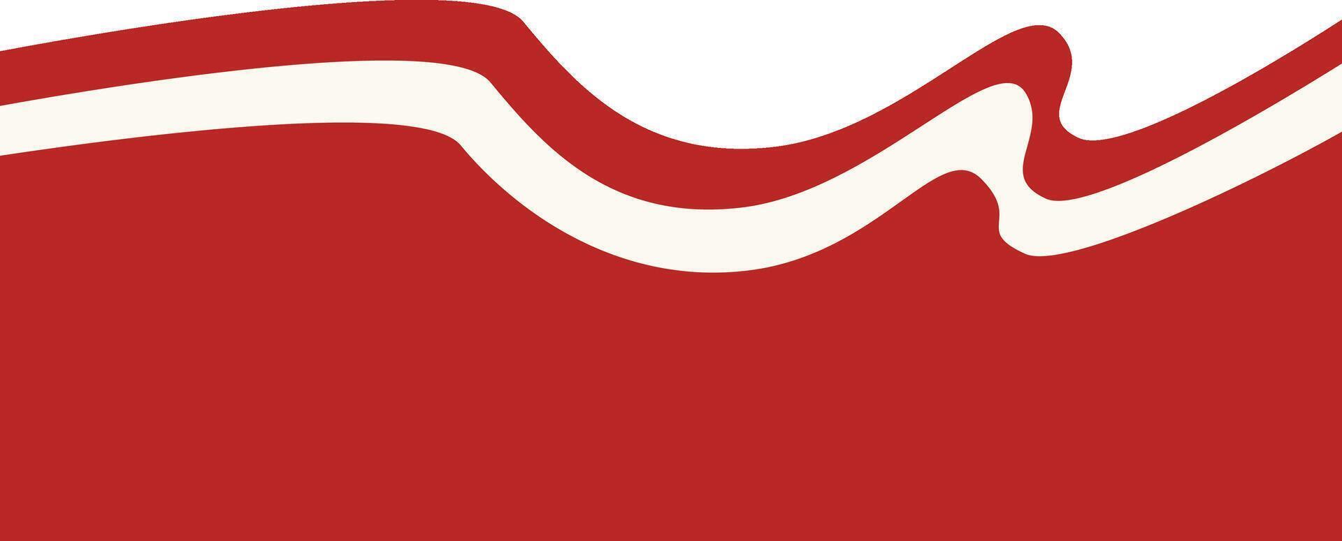 Illustration of Indonesian Flag Ribbon. Design Element vector
