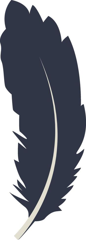 Bird Plumage Silhouette. vector