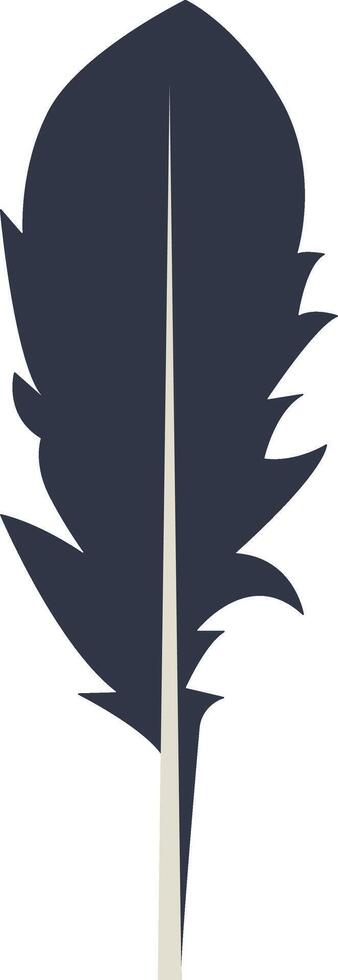 Bird Plumage Silhouette in Flat Design vector