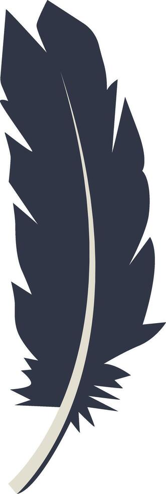 Silhouette of Bird Plumage vector