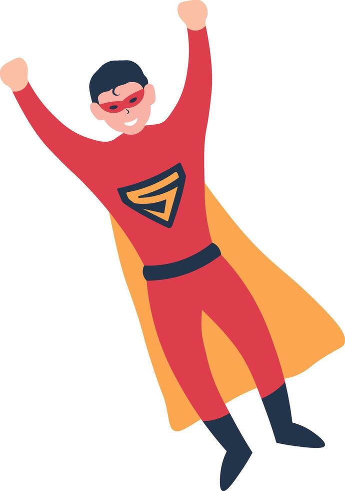 Male Superhero Illustration. vector