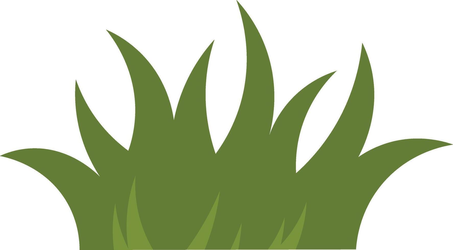 Grass Border Decorative. Design Element vector