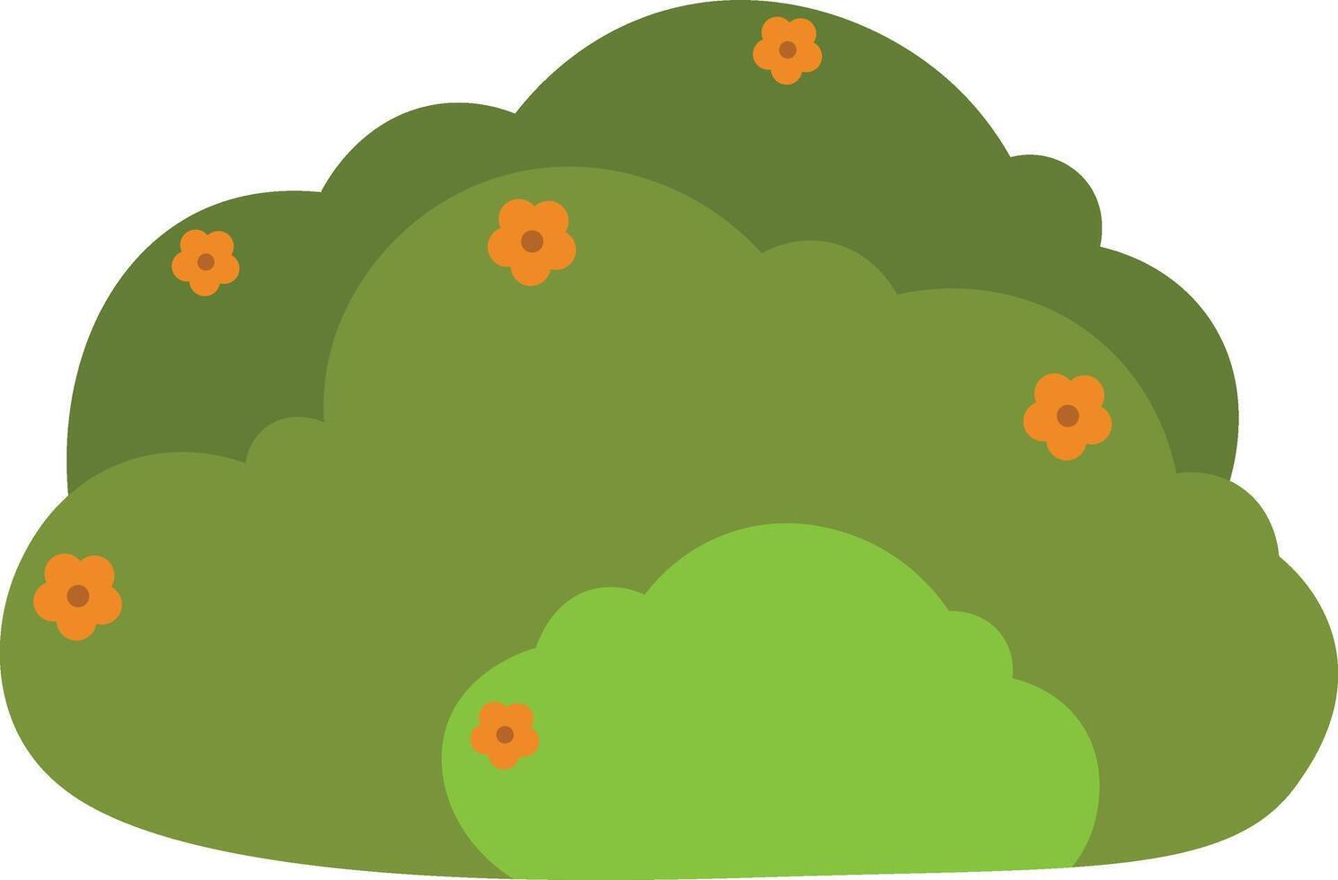 Grass Border Decorative. Flat Illustration vector