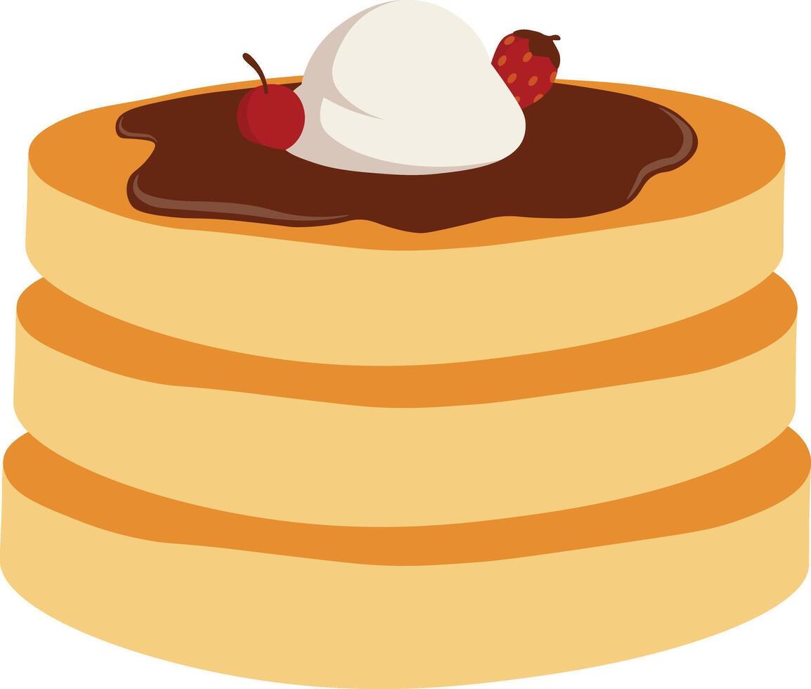 National Pancake Day Celebration in Flat Design vector