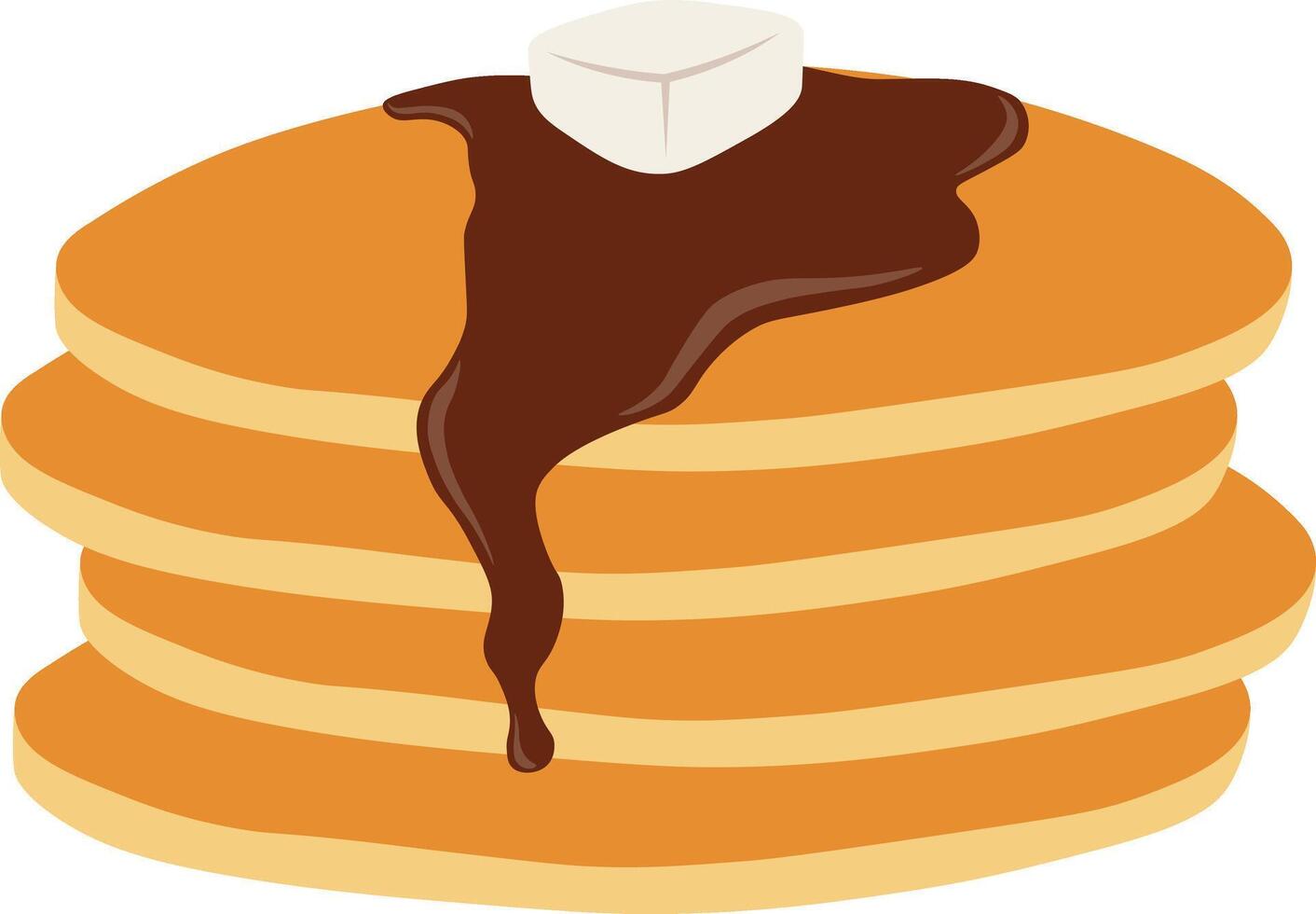 National Pancake Day Celebration with Cartoon Design. vector