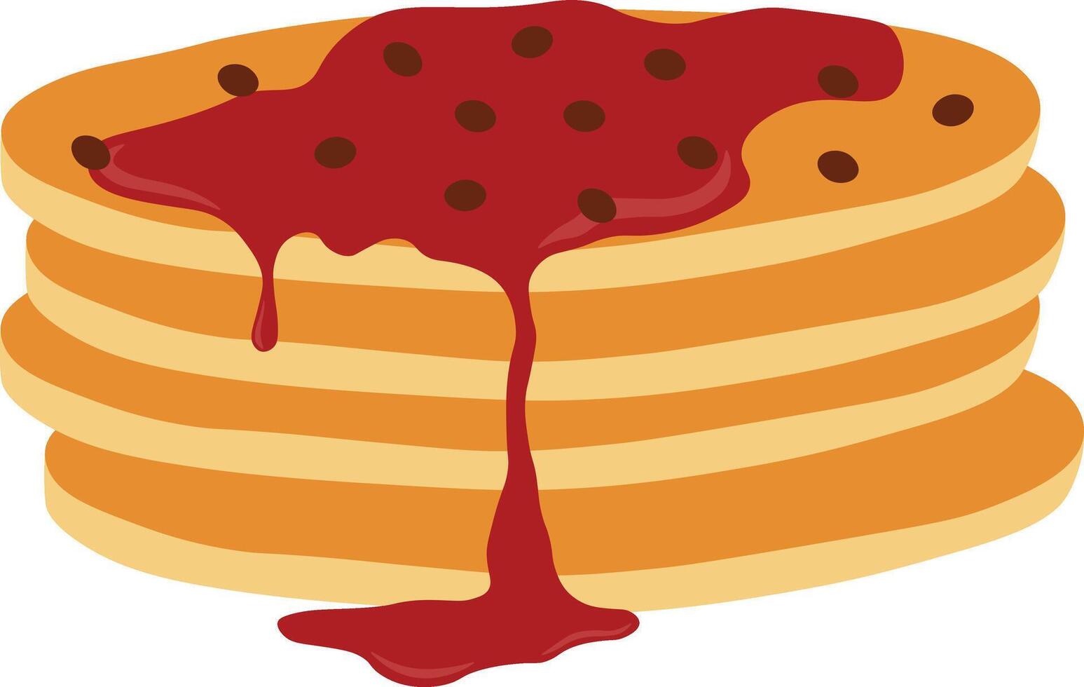 National Pancake Day Celebration. Isolated on White Background vector