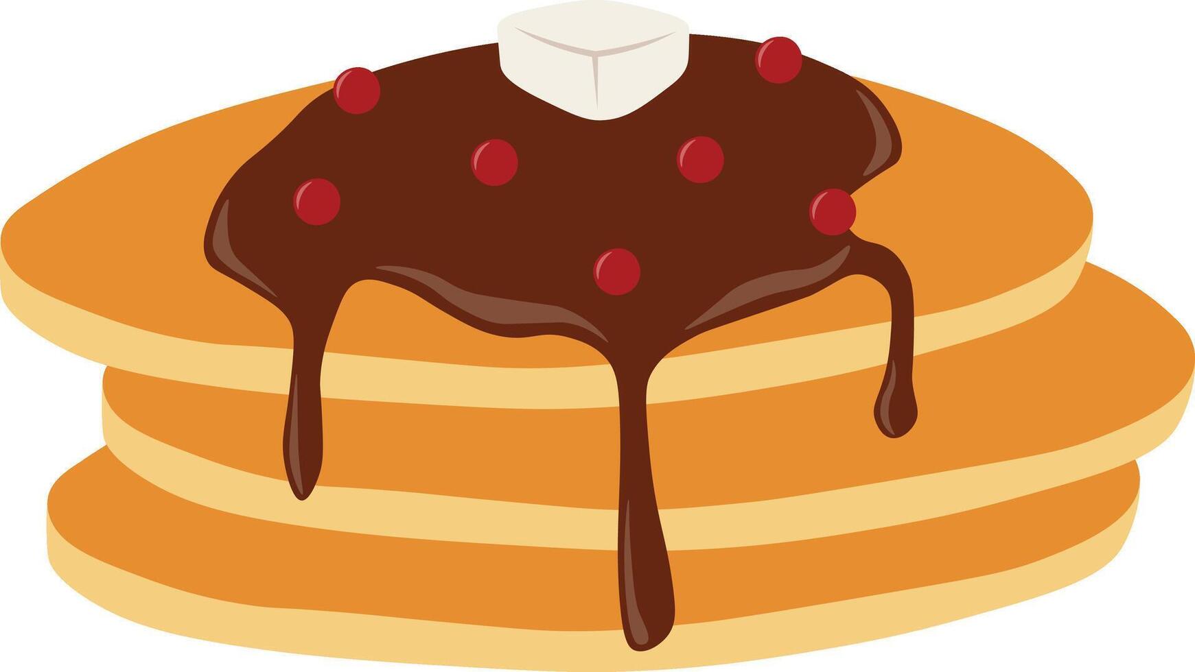 National Pancake Day Celebration. Flat Illustration vector