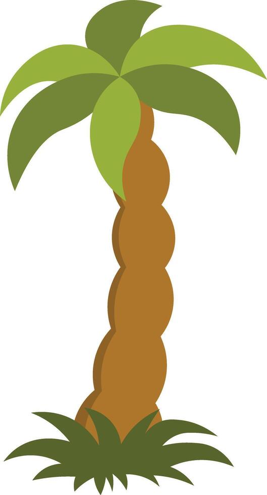 Tropical Palm Trees Illustration in Simple Design. vector