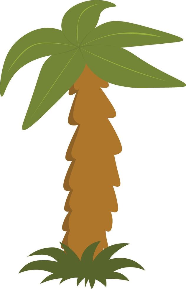 Tropical Palm Trees Illustration in Simple Design vector