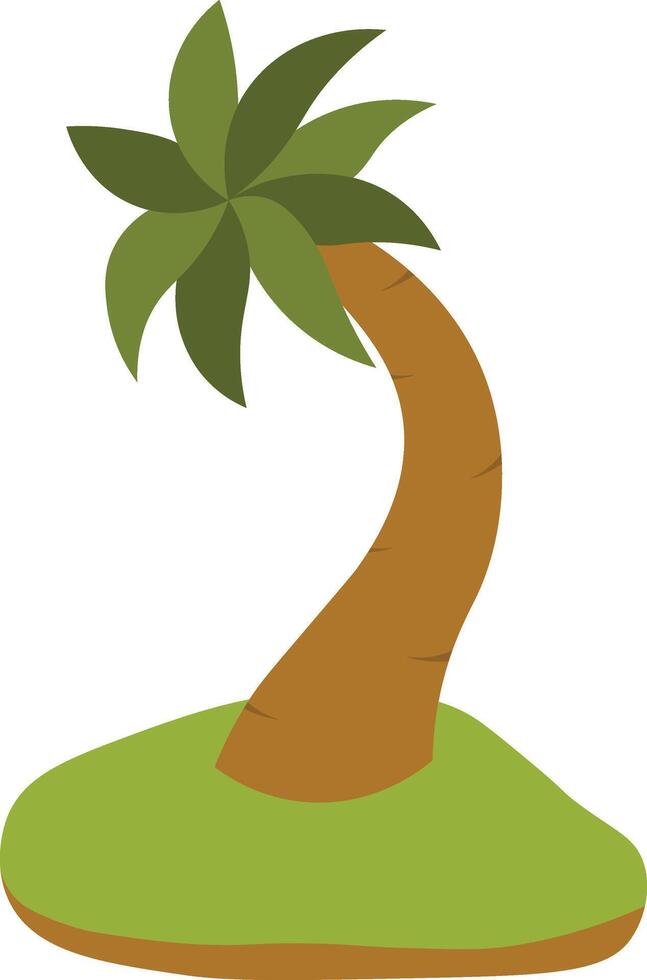Tropical Palm Trees Illustration. Design Element. vector